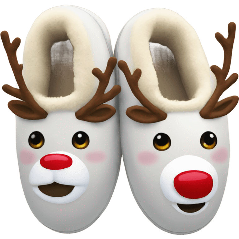 Rudolph slippers emoji