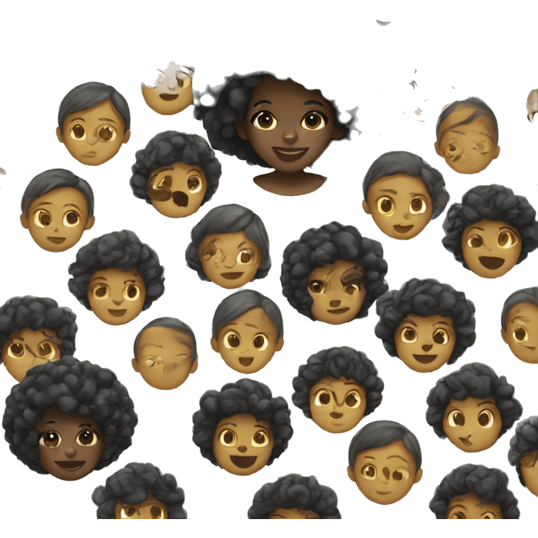 Christmas black girl emoji