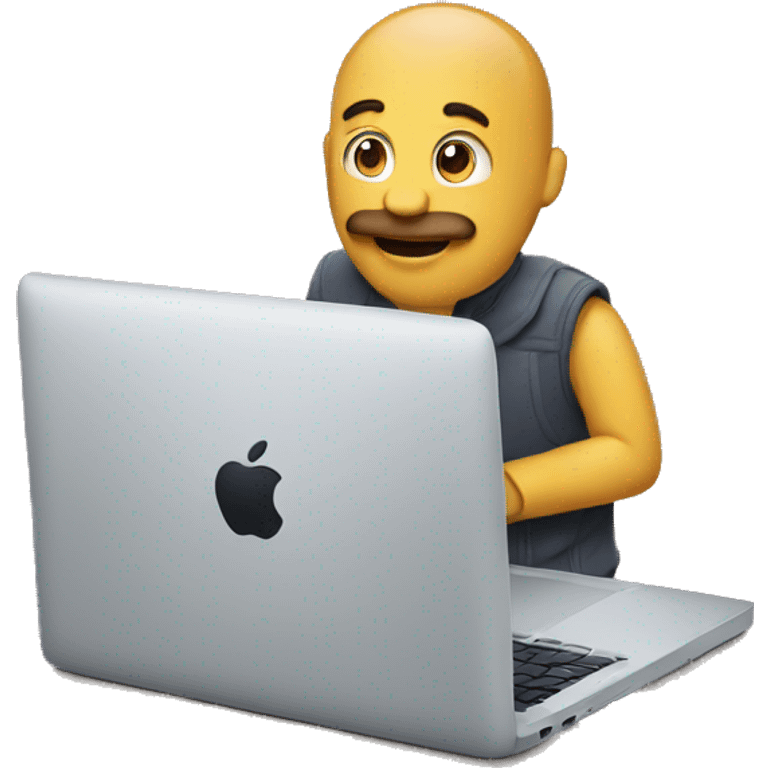 mac with a man emoji