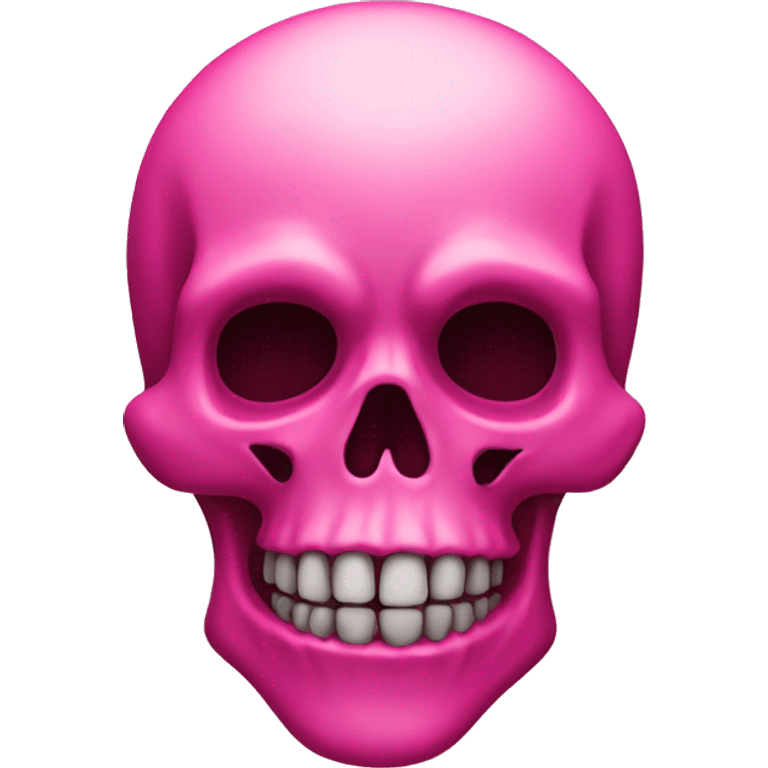 Pink skull emoji