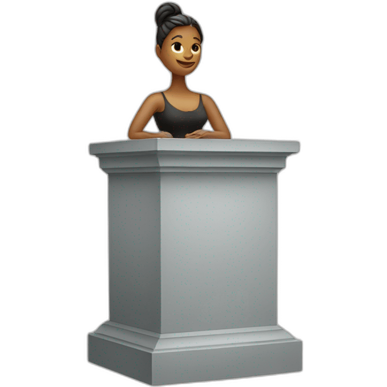 Woman on a pedestal emoji