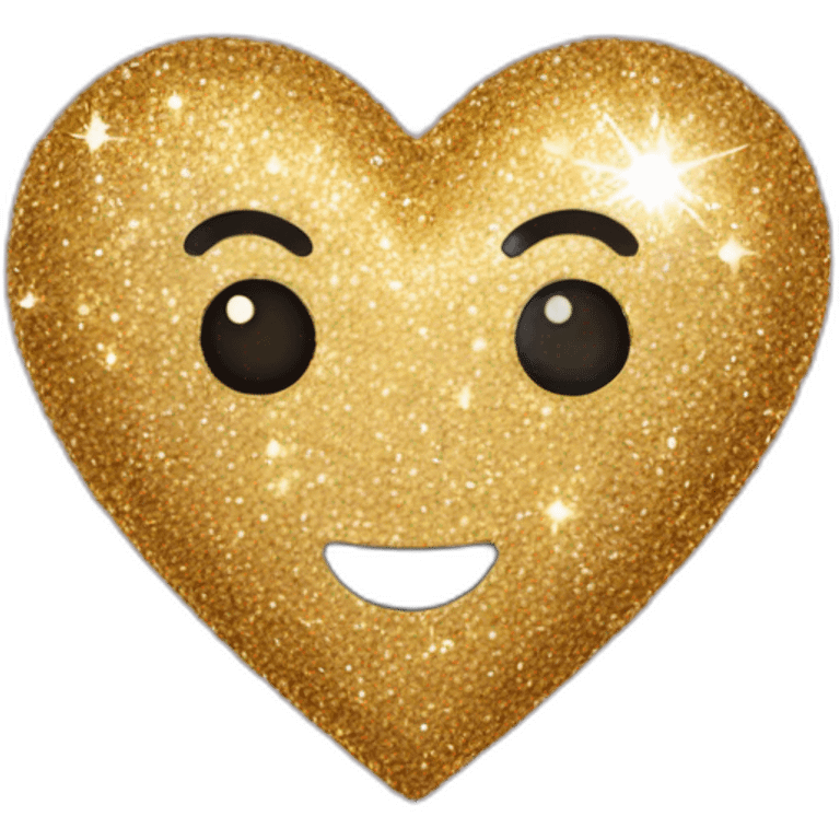 coeur avec des paillettes emoji