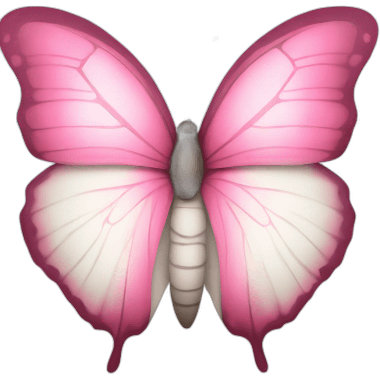 pink and white butterfly emoji