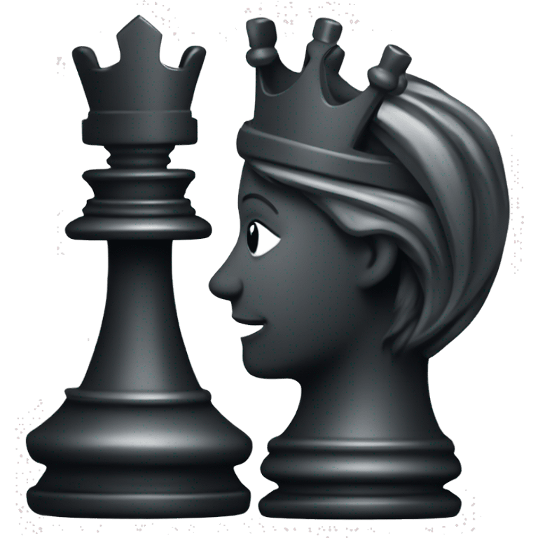 Chess Piece Icons – A King, Queen, Knight, or Pawn piece in dark tones for strategic roles. emoji