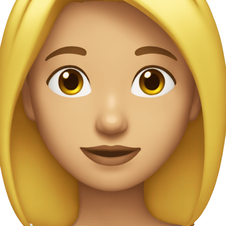 chica pelo rubio emoji