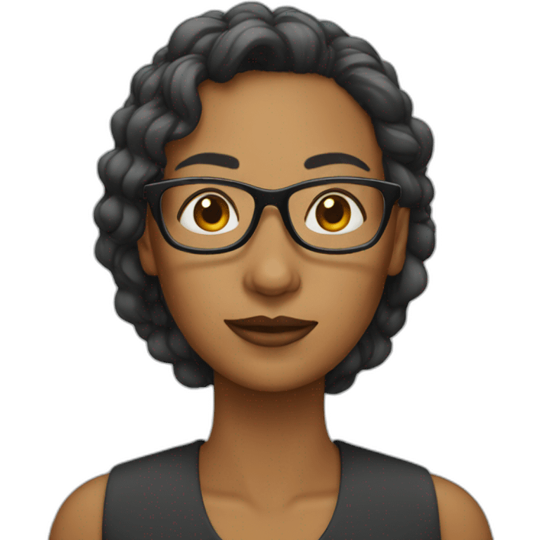 woman with glasses emoji