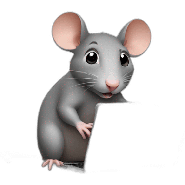 rat working on a laptop emoji