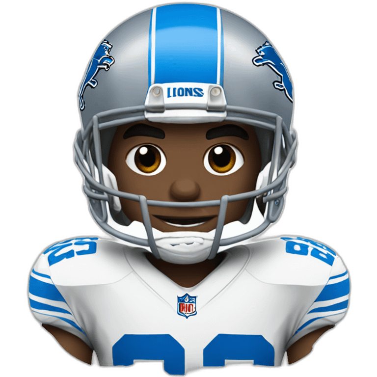 detroit lions football player emoji