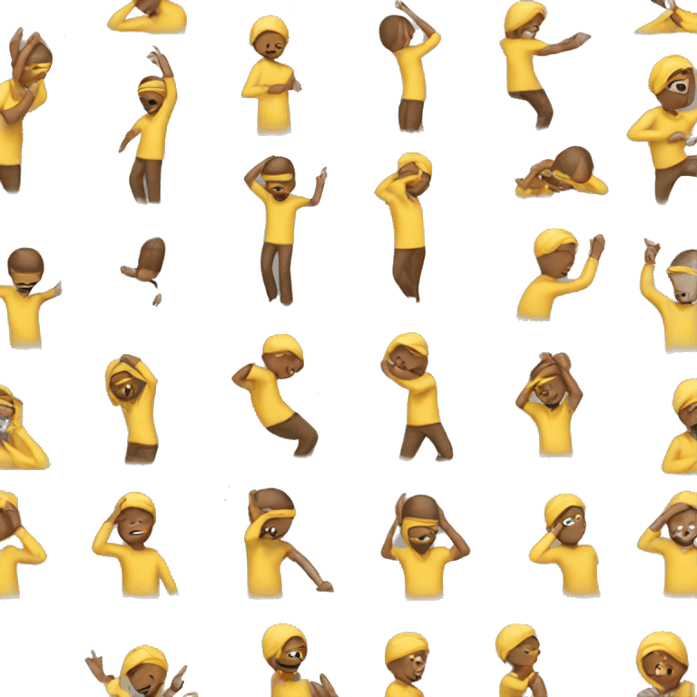 person doing the dab emoji