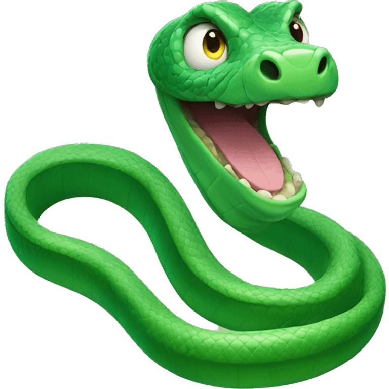 Green Snake with magic  emoji