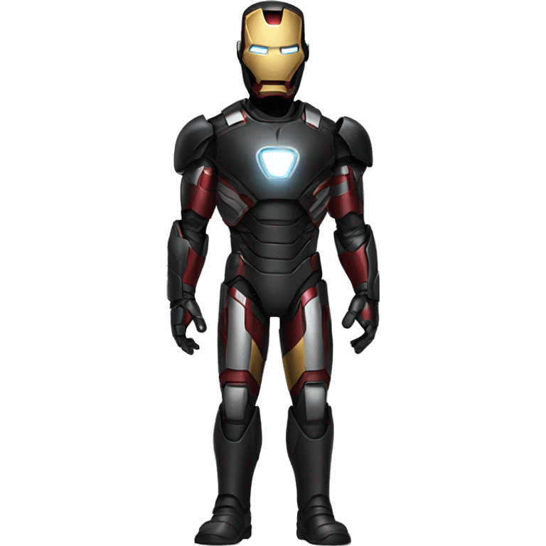 Black iron man emoji