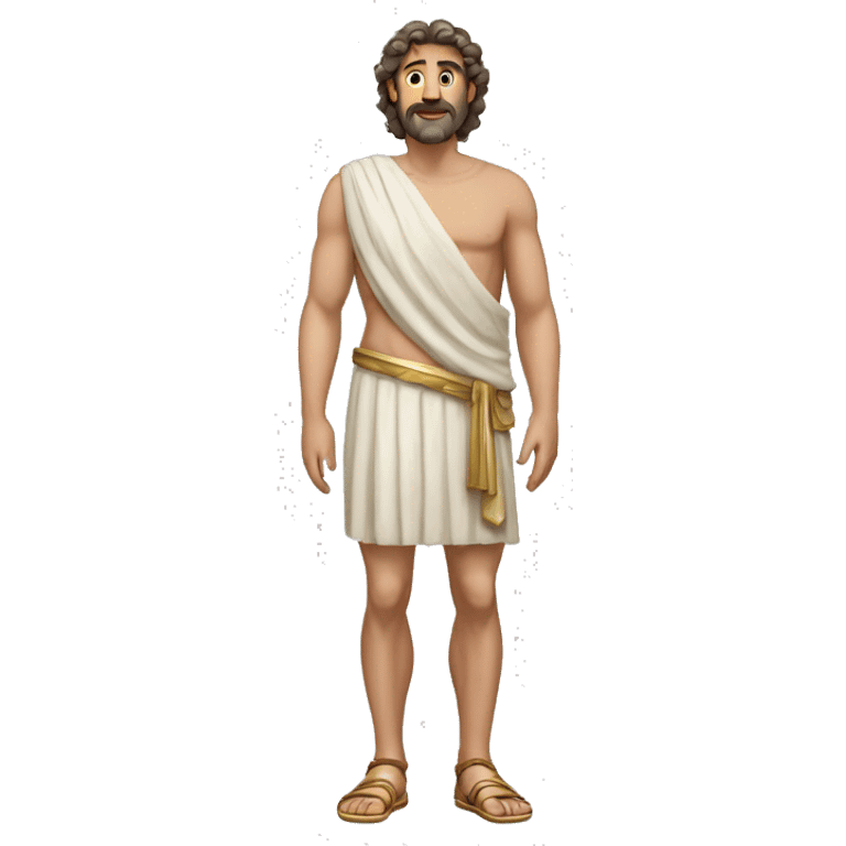 Ancient greece man full body emoji