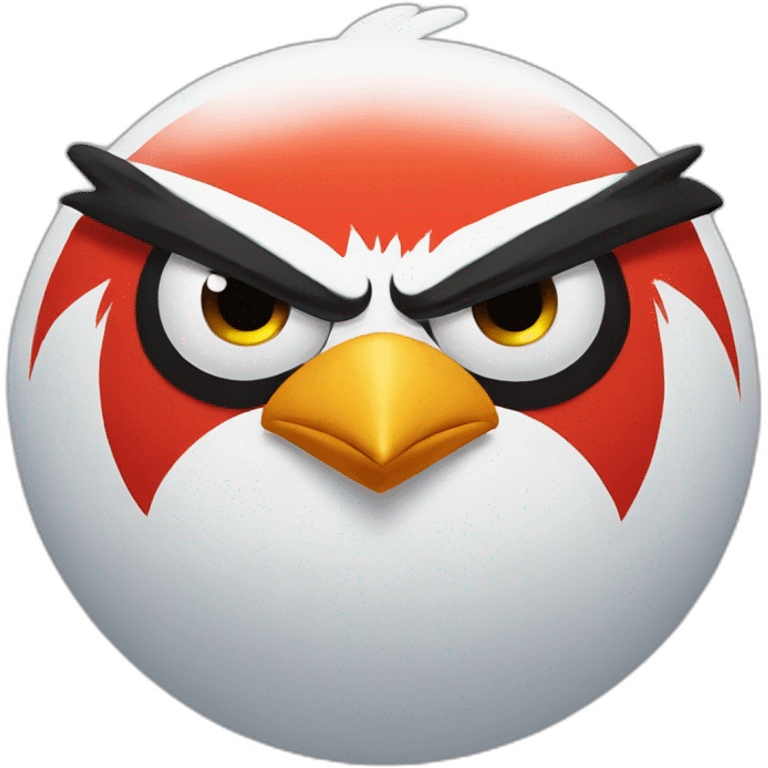 big and angry bird emoji