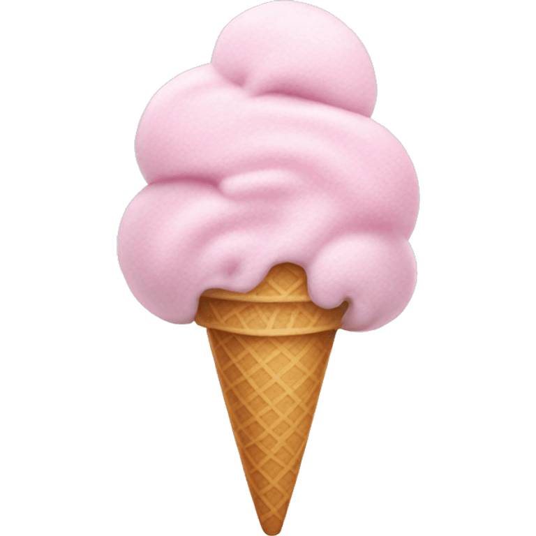 cotton candy ice cream emoji