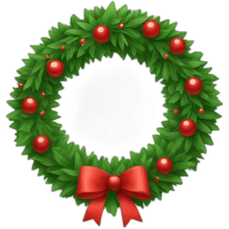 christmas wreath emoji