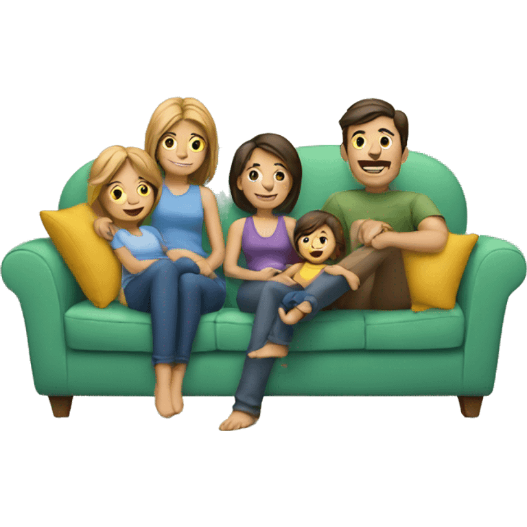 family on couch emoji