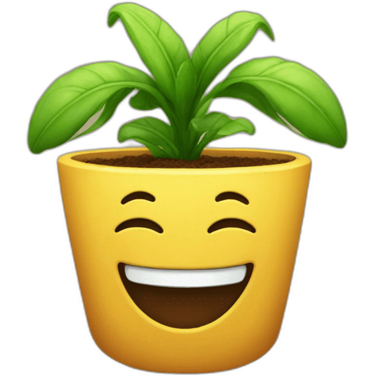 Plante souriante emoji