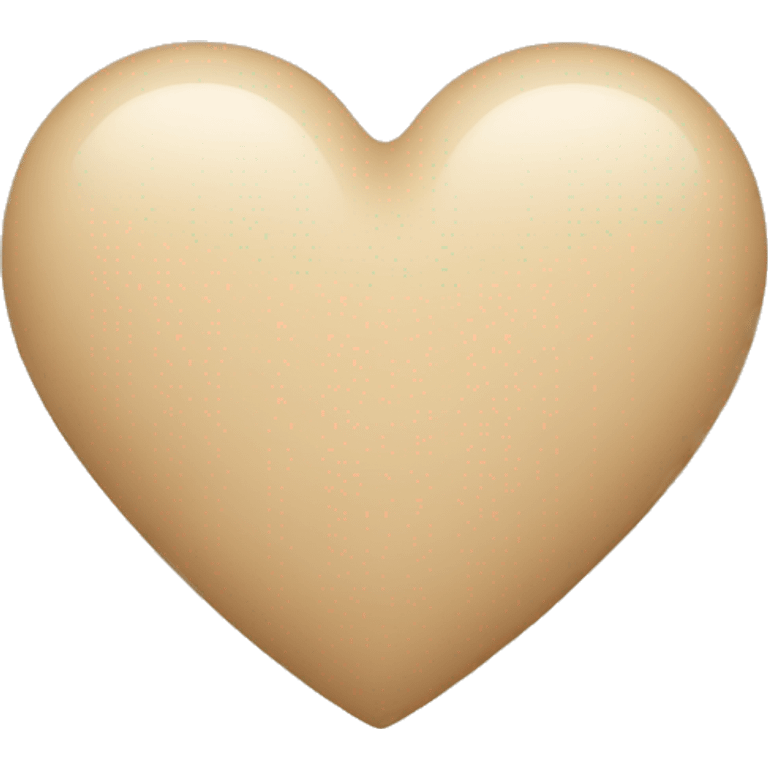 Beige Heart emoji