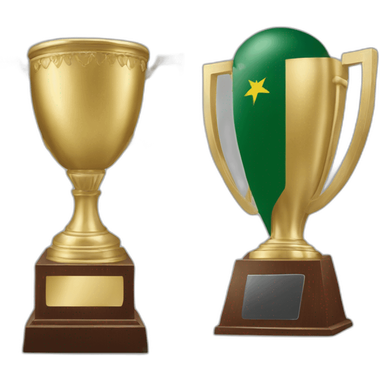 sri Lanka and Pakistan trophy emoji