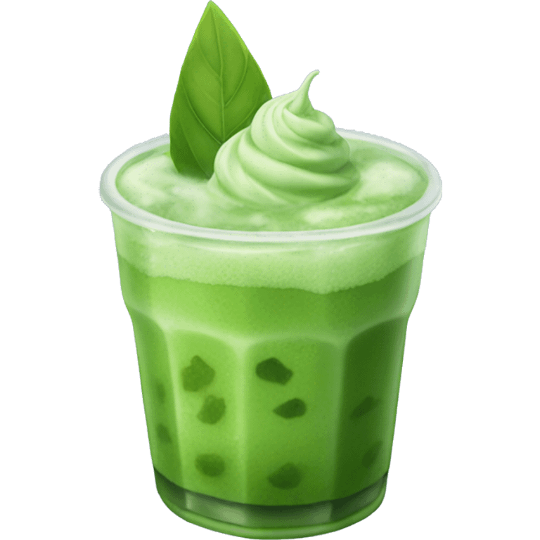 iced matcha  emoji