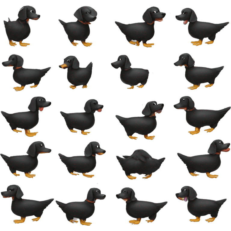 Black lab duck hunting emoji