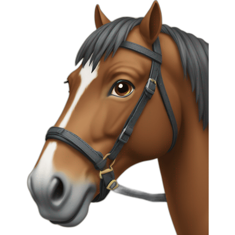 Cheval avec selle emoji