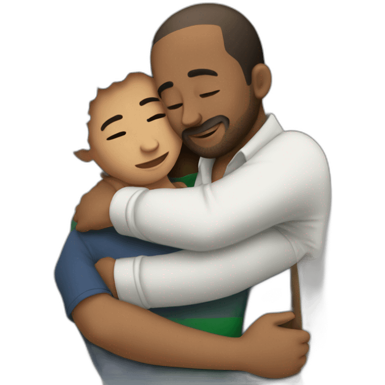 Israel hugs palestine emoji