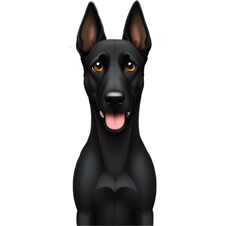 Black Belgian malinois emoji