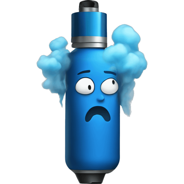 Blue vape  emoji