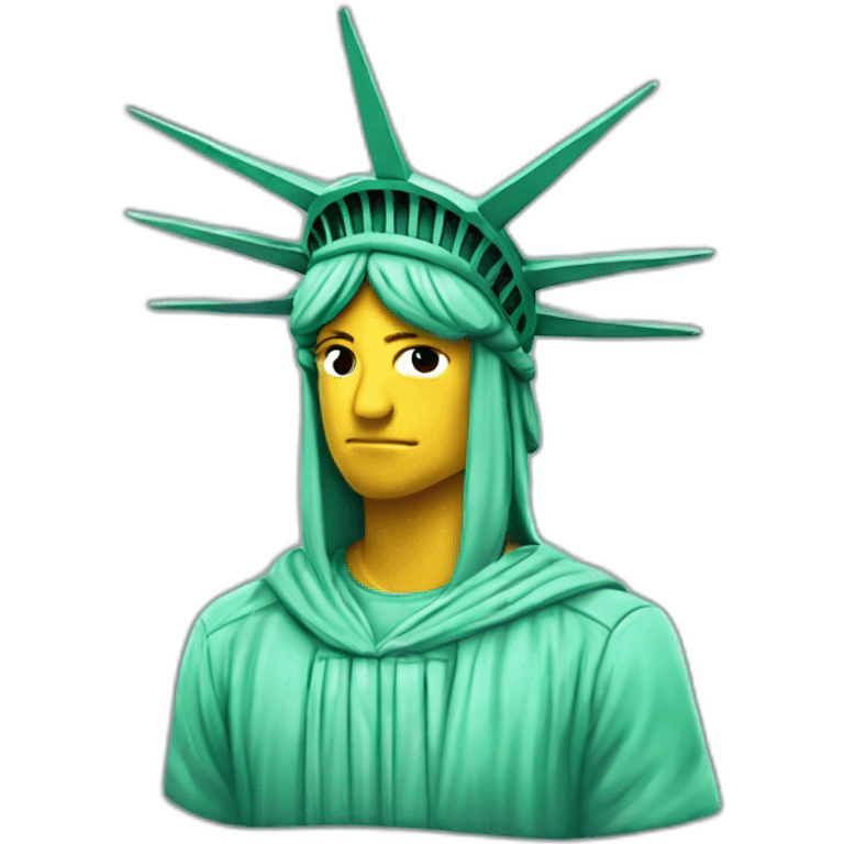 Statue of Liberty hoodie head emoji