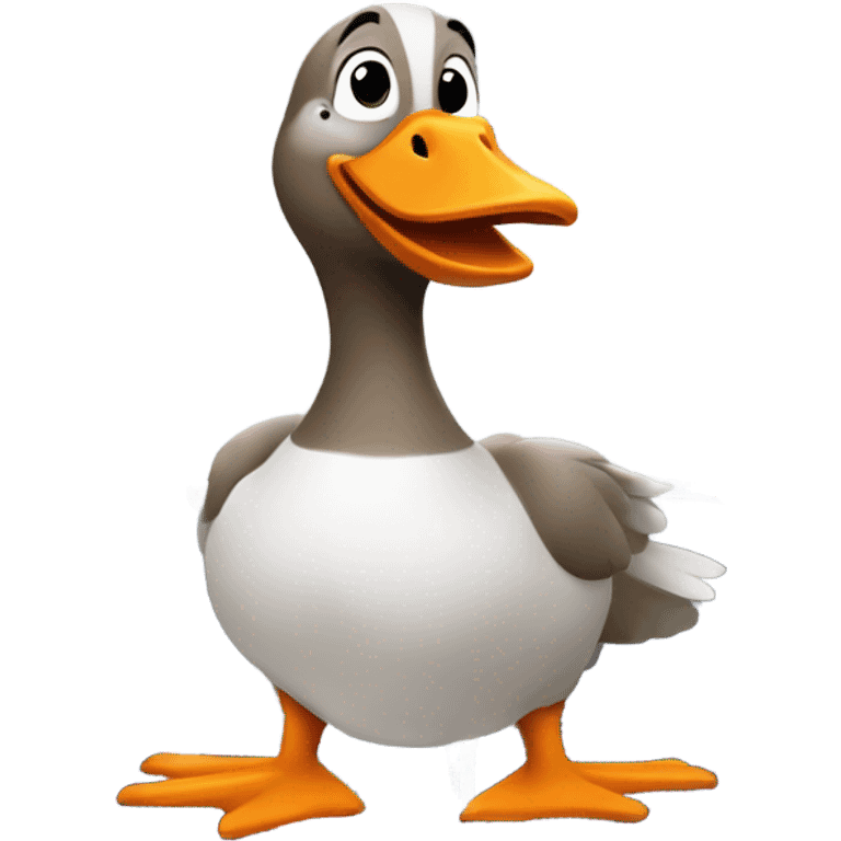 Goose on a plane emoji