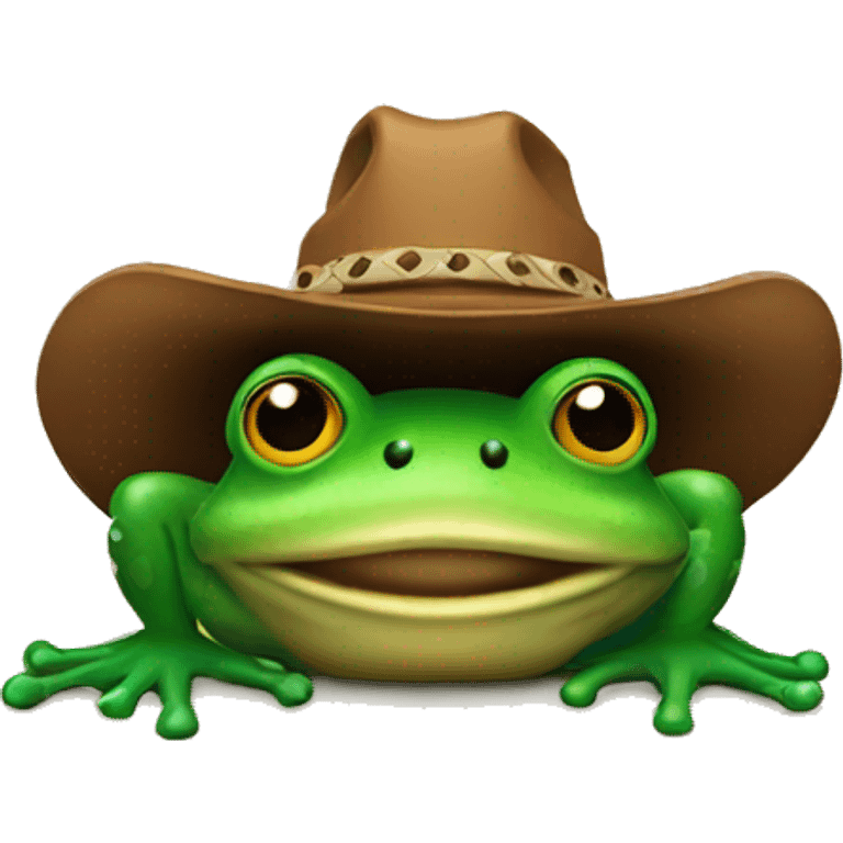 Cowboy frog emoji