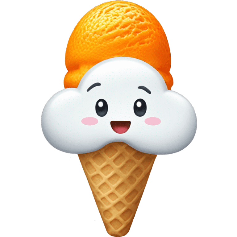 orange ice cream bar emoji