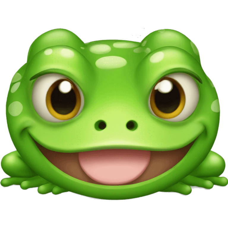 Cute frog emoji