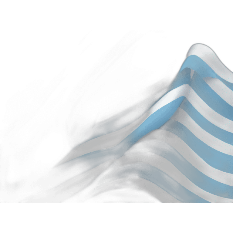 flag with white, light blue and white stripes  emoji