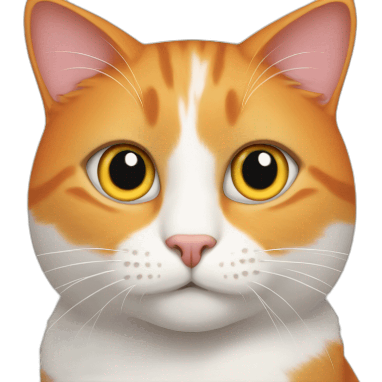 orange and white cat emoji