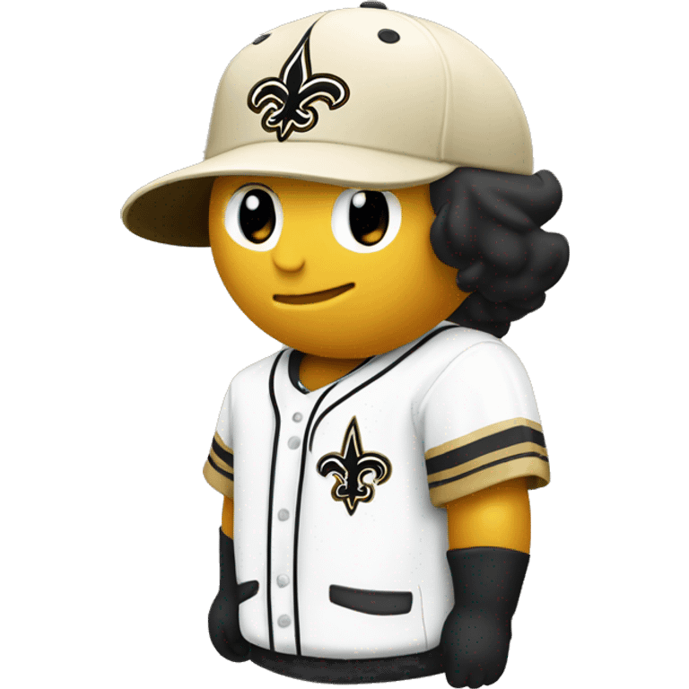 New Orleans saints baseball hat emoji