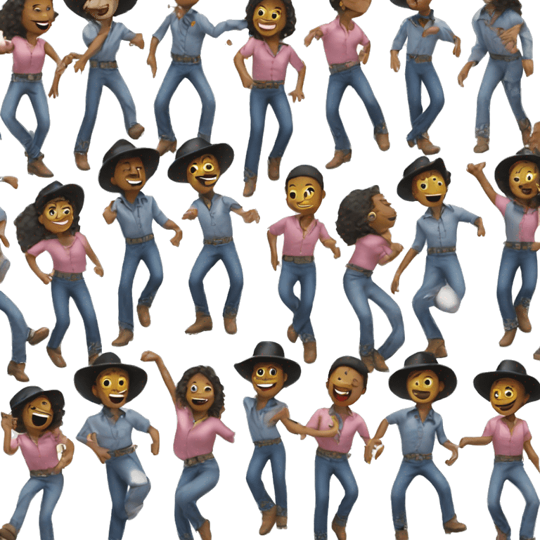 Line dancing emoji