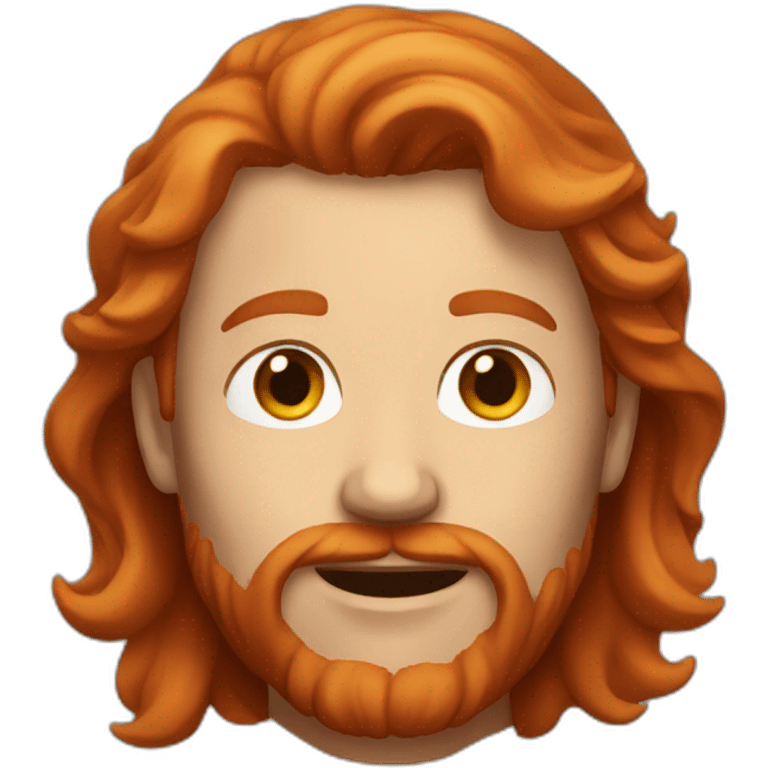 red-haired man without a beard emoji