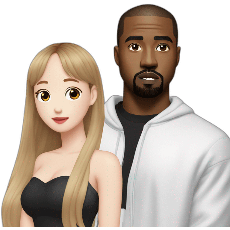 LOONA Chuu with Kanye West emoji