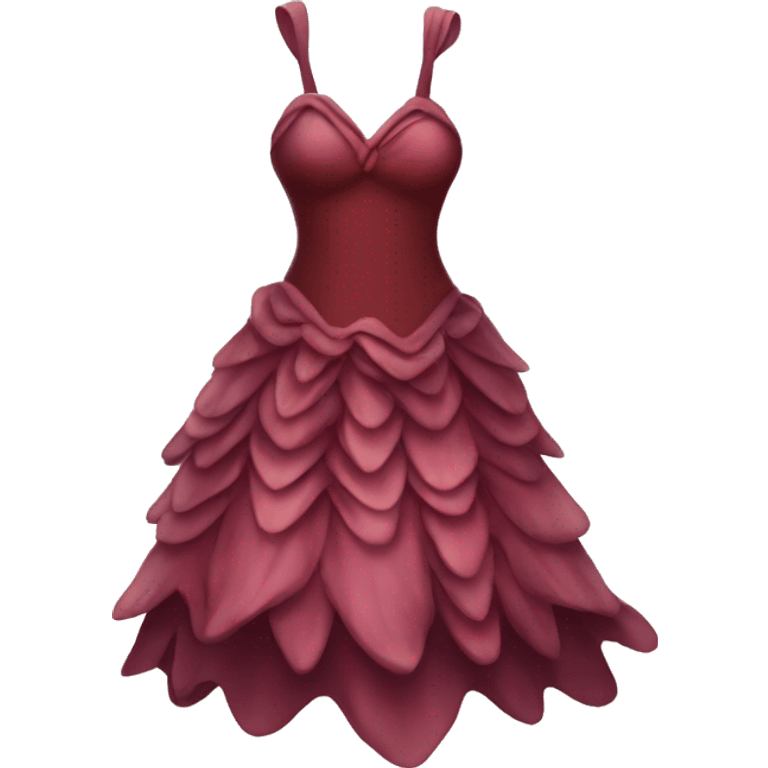 Burgundy fairy dress emoji