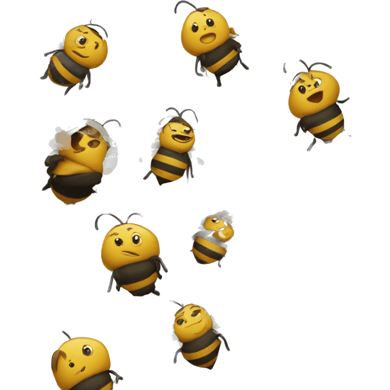 bee keeper running training emoji