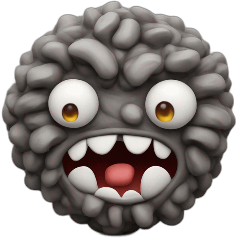 Plasticine funny Monster emoji