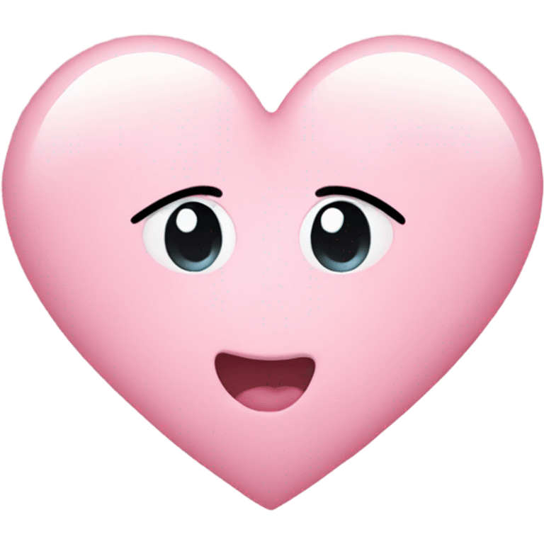 Baby pink heart emoji