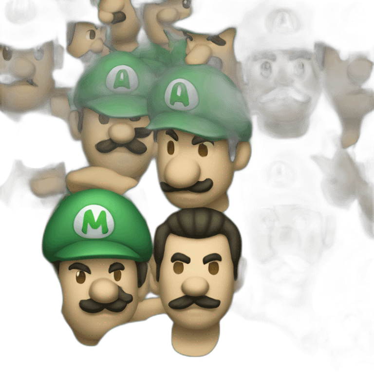 mario and luigi gangsters emoji