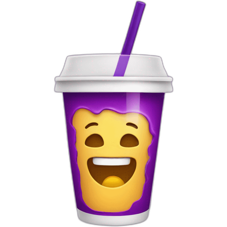 Cup with a purple juice emoji