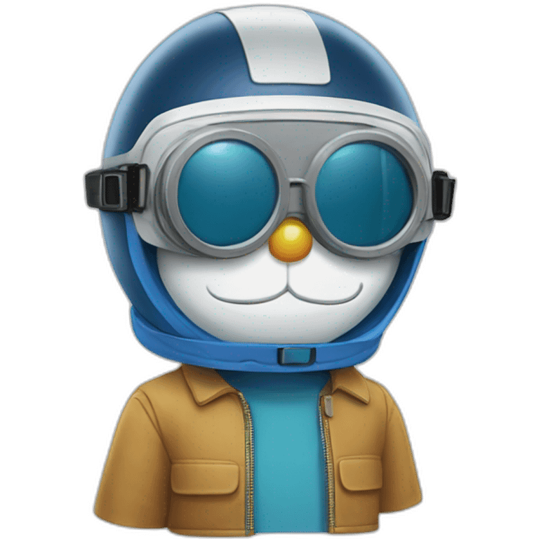 Doraemon with goggles emoji