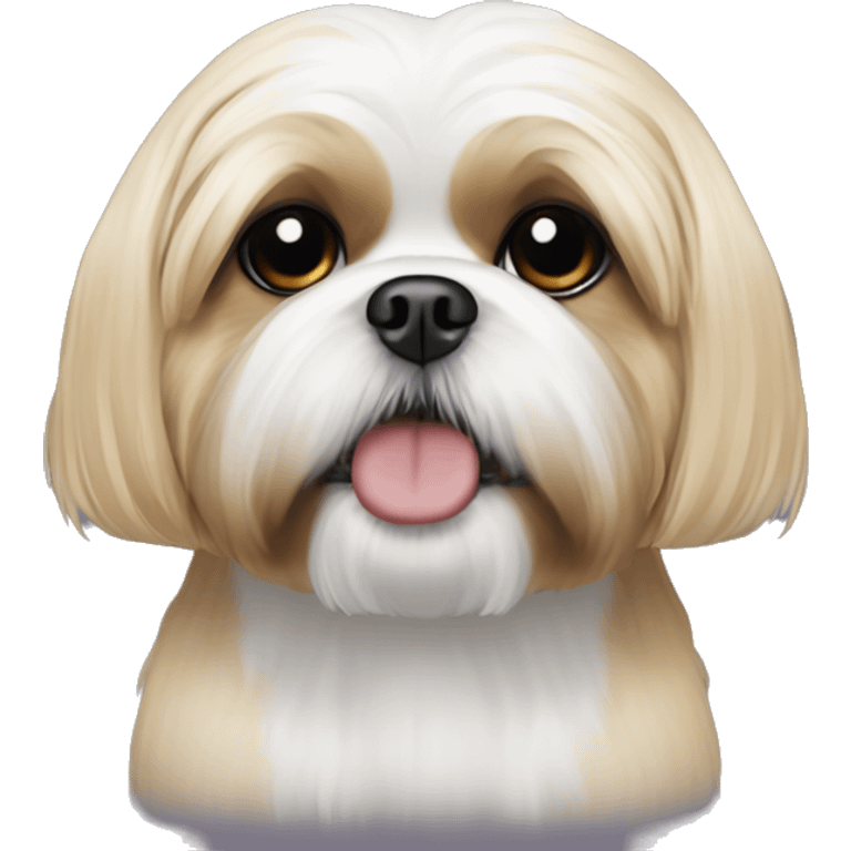 shih tzu with blonde hair  emoji