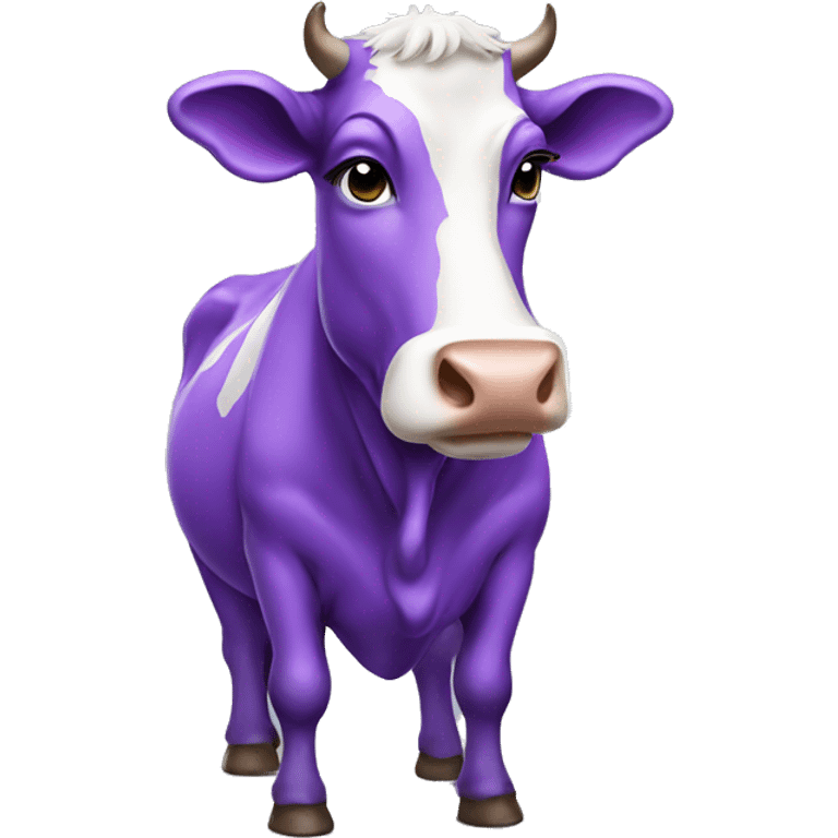 Purple cow emoji