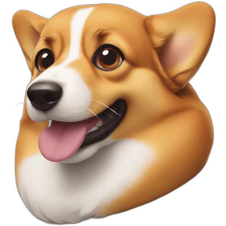 corgi hot dog emoji